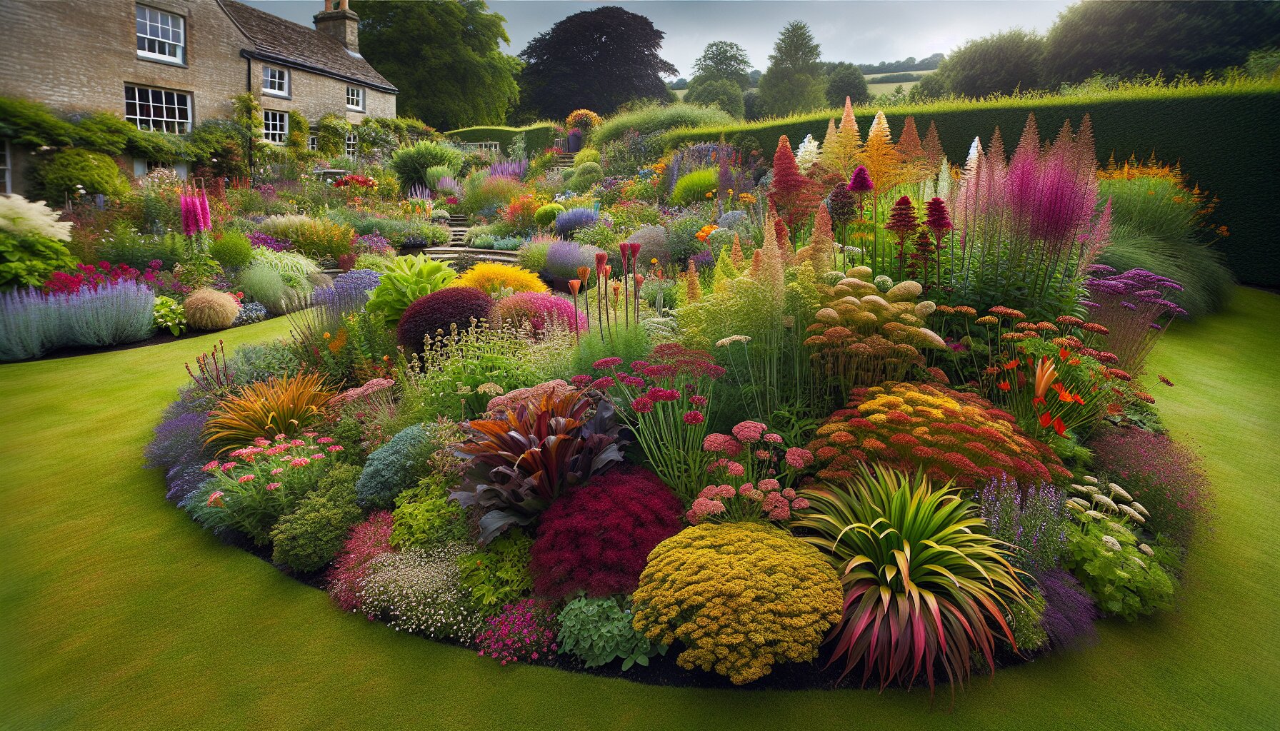 Beautiful garden planting design